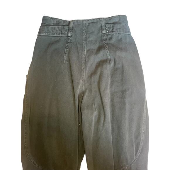 Vintage Z Cavaricci Pants Size 28 High Waisted Pleated Tapered Leg Parachute 80s - Picture 8 of 8